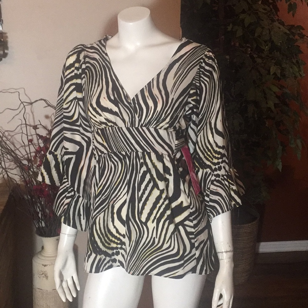 Betsey Johnson Zebra Blouse
